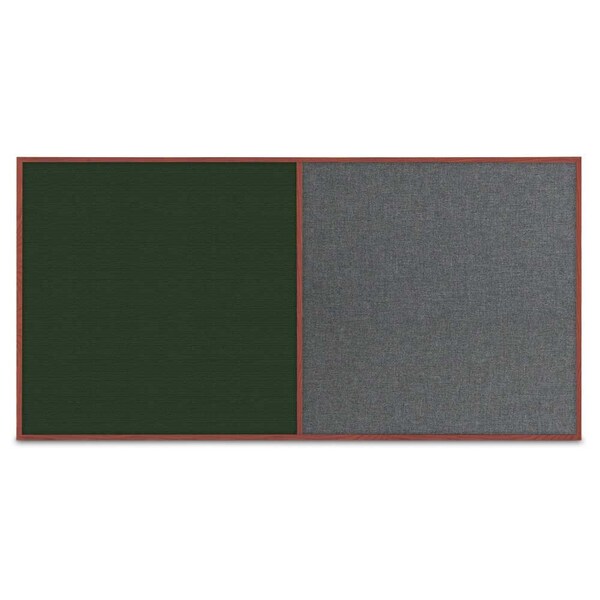 Enclosed Corkboard, 3 Door, 96"x48", 4" Fra, UV3413-BRONZE-MEDGRY